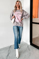 "Nashville Tennessee" Oversized Graphic Sweatshirt (Pebble Brown) - NanaMacs