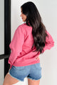 "Little Flirty Extra Dirty" Graphic Sweatshirt (Pink)