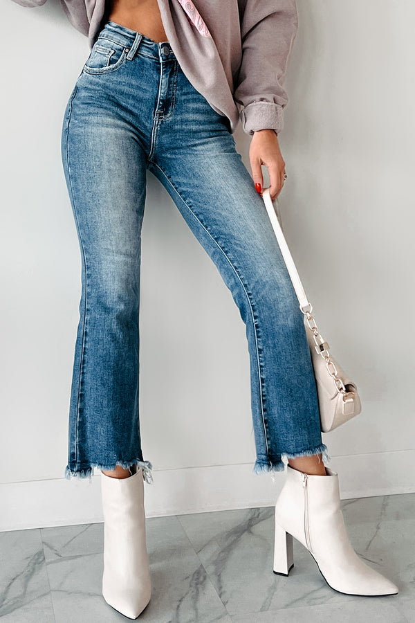 Karina High Rise Crop Flare Risen Jeans (Medium) - NanaMacs