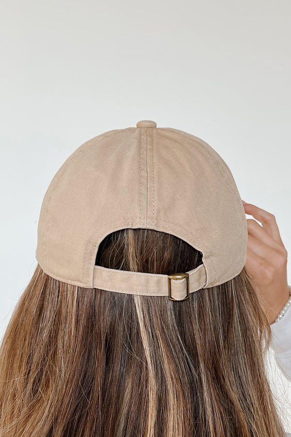 "Sorry! Out Of Your League" Embroidered Baseball Cap (Sand) - NanaMacs