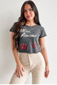 "Mon Amour" Acid Wash Graphic Top (Charcoal) - NanaMacs