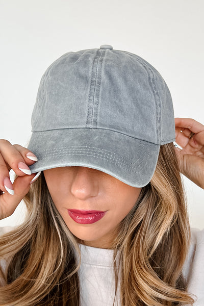 Don't Be Suspicious Mineral Wash Baseball Cap (Grey) - NanaMacs