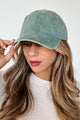 Don't Be Suspicious Mineral Wash Baseball Cap (Sage)