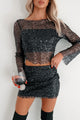 Feel Like Dancing Sequin Two-Piece Set (Black) - NanaMacs