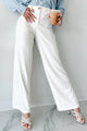 Working Together Wide Leg Pants (Off White) - NanaMacs