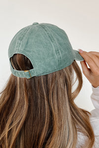 Don't Be Suspicious Mineral Wash Baseball Cap (Sage) - NanaMacs