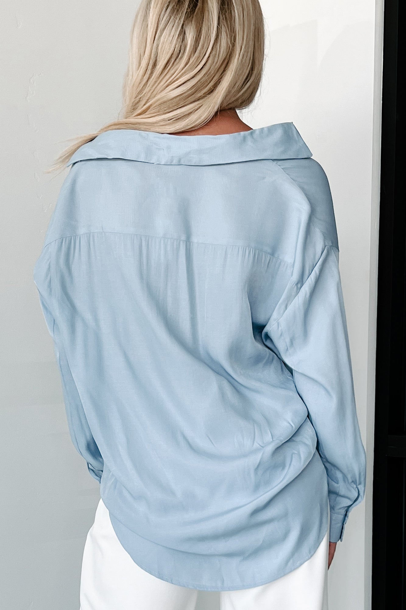 Fallon Long Sleeve Button-Down Shirt (Chambray) - NanaMacs