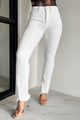 Brianca High Rise Kancan Bootcut Jeans (White) - NanaMacs