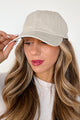 Consistently Casual Solid Baseball Cap (Stone) - NanaMacs