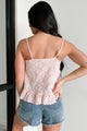 The Power Of Pretty Textured Babydoll Tank (Pink) - NanaMacs