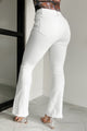 Brianca High Rise Kancan Bootcut Jeans (White) - NanaMacs