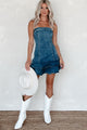 One Last Chance Strapless Denim Mini Dress (Medium Denim) - NanaMacs