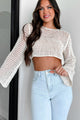 Monteray Summers Crochet Long Sleeve Top (Cream) - NanaMacs