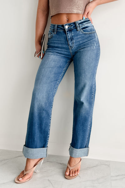 Jennings High Rise Wide Leg Kancan Jeans (Medium) - NanaMacs