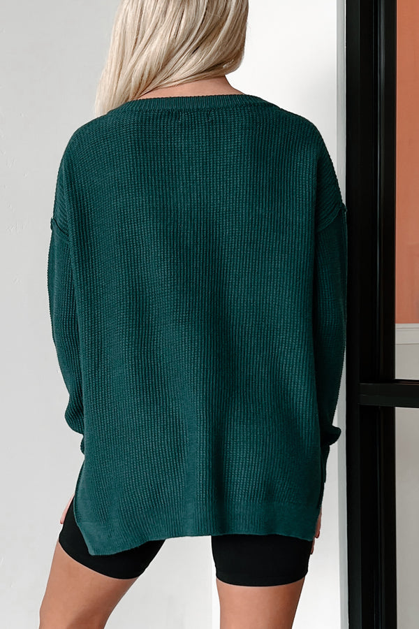 Joni Henley Sweater (Hunter) - NanaMacs