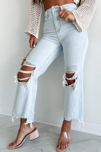 Getting Candid High Rise Crop Flare Vervet Jeans (Light) - NanaMacs