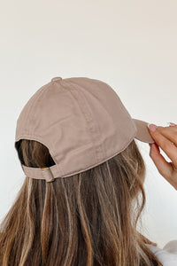 Consistently Casual Solid Baseball Cap (Taupe) - NanaMacs