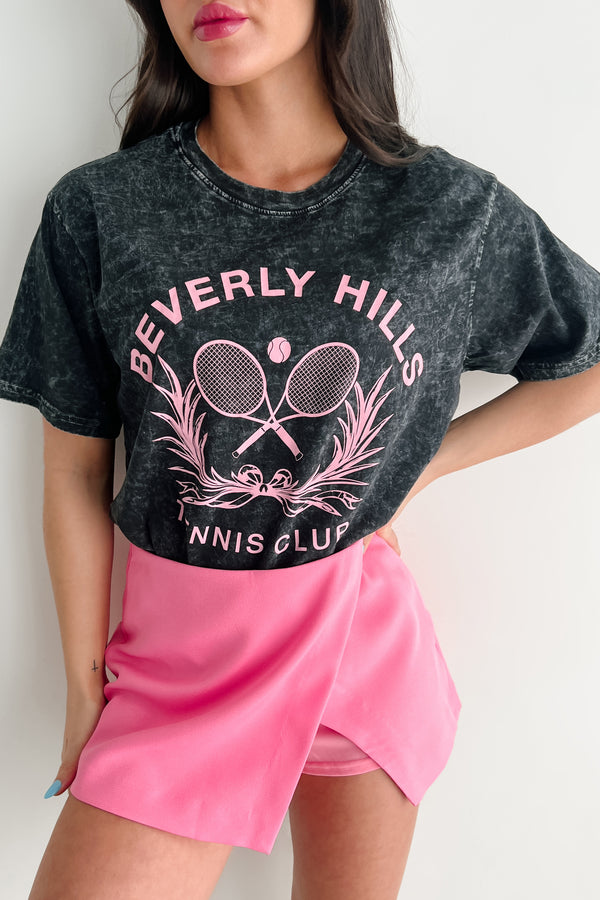 "Beverly Hills Tennis Club" Graphic T-Shirt (Black) - NanaMacs