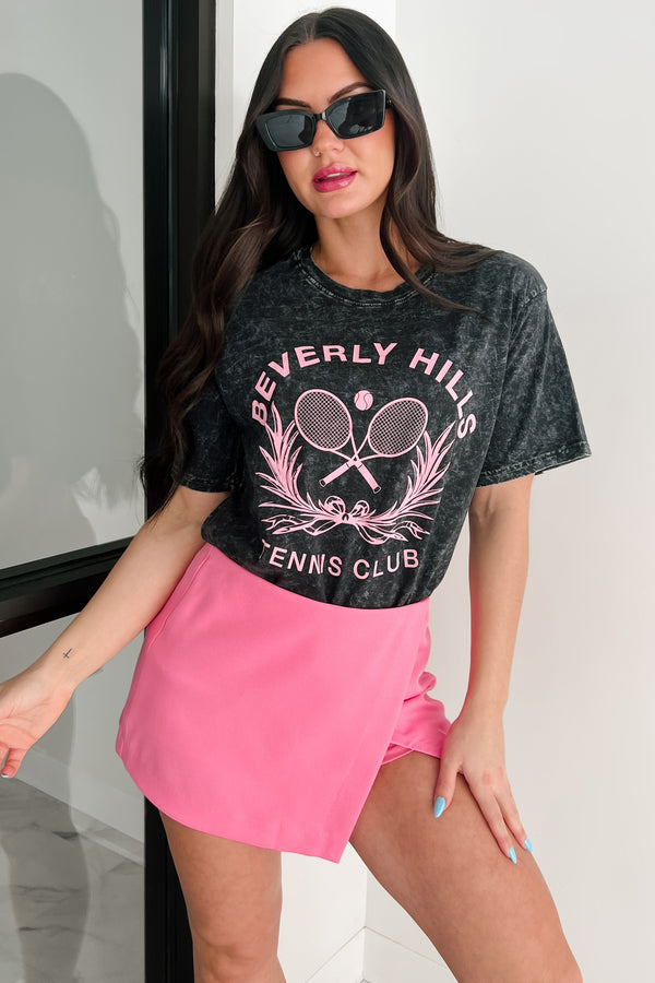 "Beverly Hills Tennis Club" Graphic T-Shirt (Black) - NanaMacs