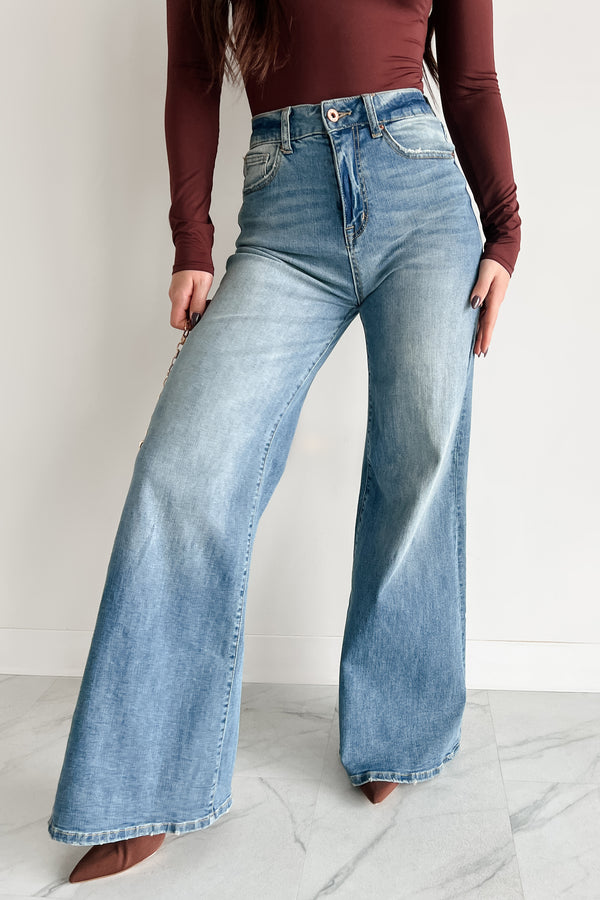 Mickie Special A High Rise Wide Leg Jeans (Medium) - NanaMacs