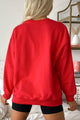 "Self Love Club" Embroidered Sweatshirt (Red) - NanaMacs