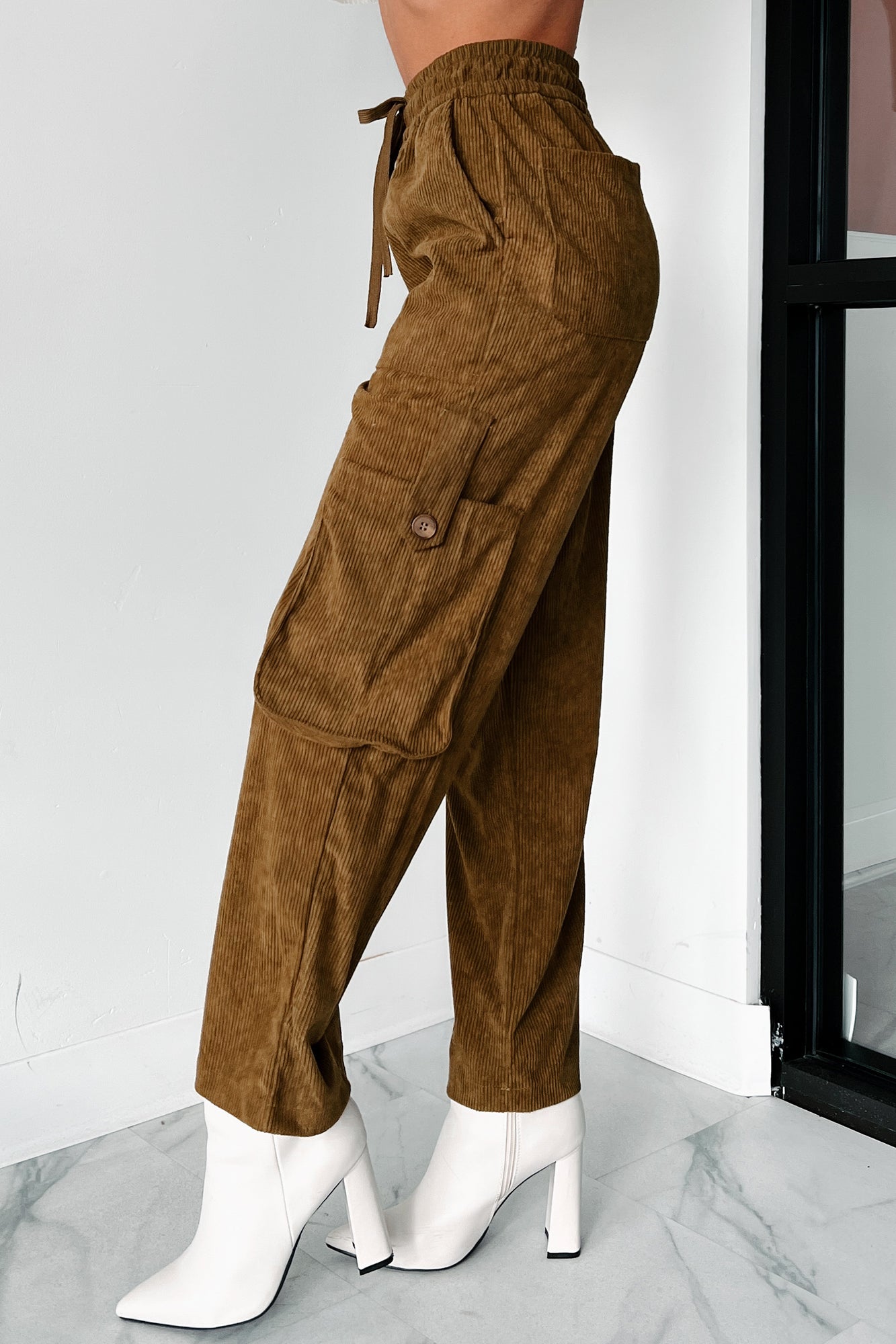 Lester Corduroy Cargo Pants (Pickle)