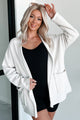 Cecelia Fleece Open Front Cardigan (Sand) - NanaMacs