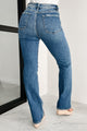 Aria High Rise Tummy Control Flare Risen Jeans (Dark) - NanaMacs