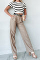 Brunch In Nantucket Linen Wide Leg Pant (Taupe) - NanaMacs