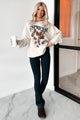 More Espresso Oversized Graphic Sweatshirt (Oatmeal)