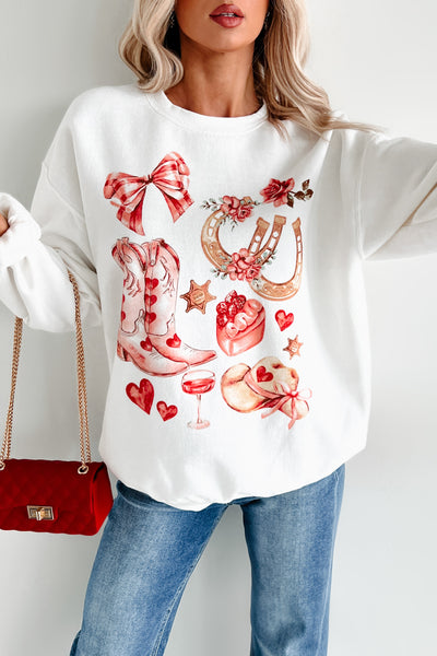 Country Kind Of Love Western Graphic Sweatshirt (Cream) - NanaMacs