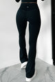 Curvy Confidence High Rise Flare Legging (Black) - NanaMacs