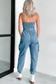 Ignite Your Passion Denim Cargo Jumpsuit (Denim) - NanaMacs