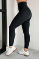 Finding Your Zone High Rise Basic Leggings (Black)