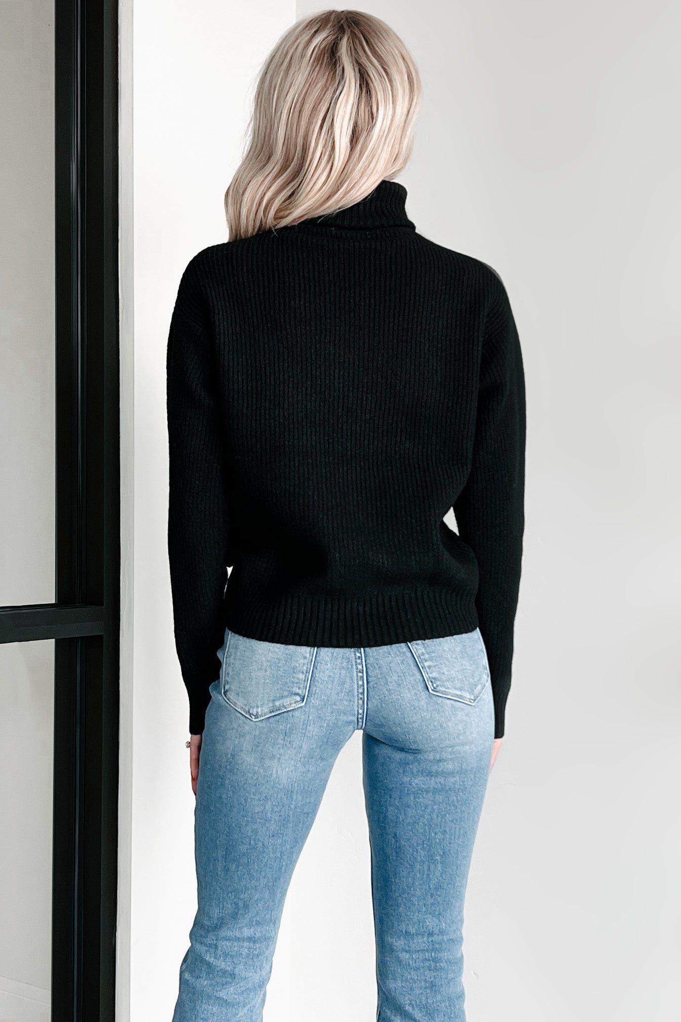 Where Stories Are Written Turtleneck Sweater (Black) - NanaMacs