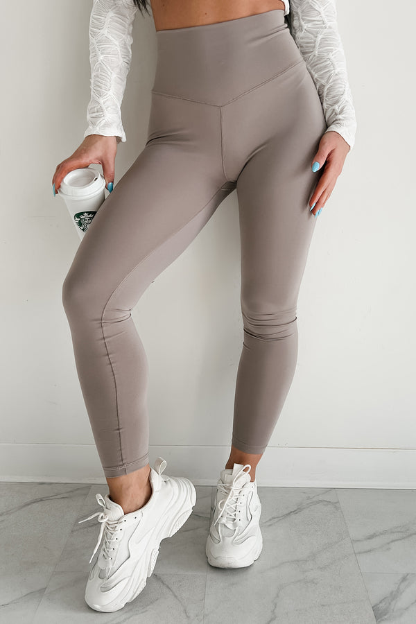 Finding Your Zone High Rise Basic Leggings (Ash)