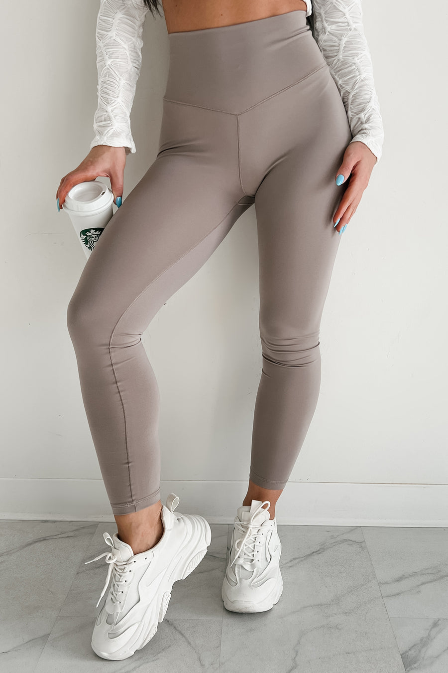 Finding Your Zone High Rise Basic Leggings (Ash) - NanaMacs