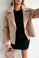 Shiloh Fuzzy Knit Jacket (Light Taupe)