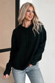 Finding My Focus Hooded Sweater (Black) - NanaMacs