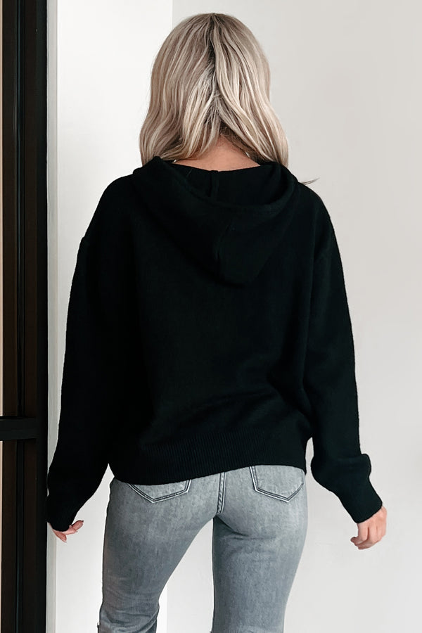 Finding My Focus Hooded Sweater (Black) - NanaMacs