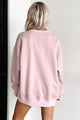 Romantic Ideals Embroidered Lace Graphic Sweatshirt (Light Pink) - NanaMacs