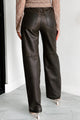 Baddie With An Attitude Washed Faux Leather Pants (Brown) - NanaMacs