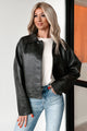 Beckham Washed Faux Leather Jacket (Dark Brown) - NanaMacs