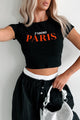 "J'adore Paris" Graphic Tee (Black)