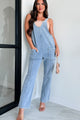 Sarika Denim Jumpsuit (Medium Denim) - NanaMacs