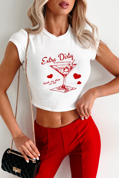 "Extra Dirty Martini Club.." Graphic Tee (Ivory) - NanaMacs