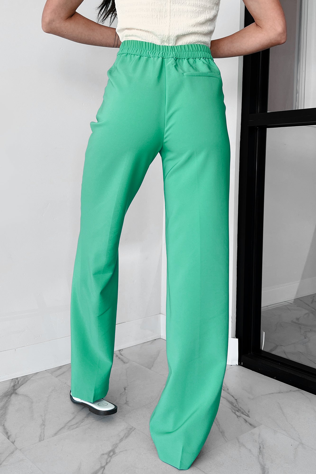 Pressure's On Straight Leg Dress Pants (Mint Green) - NanaMacs
