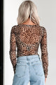 Flirty Expertise Leopard Mesh Corset Top (Leopard)