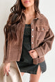 Casually Coasting Corduroy Shacket (Brown) - NanaMacs