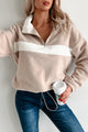 Magic In The Mundane Fleece Pullover (Taupe) - NanaMacs